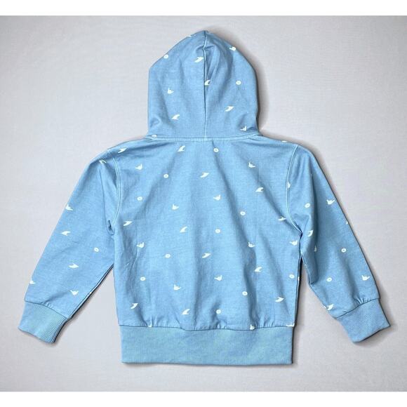 NWT Feather 4 Arrow Blue Shaka Print Hooded Trifecta Sweatshirt 4T - Picture 2 of 4